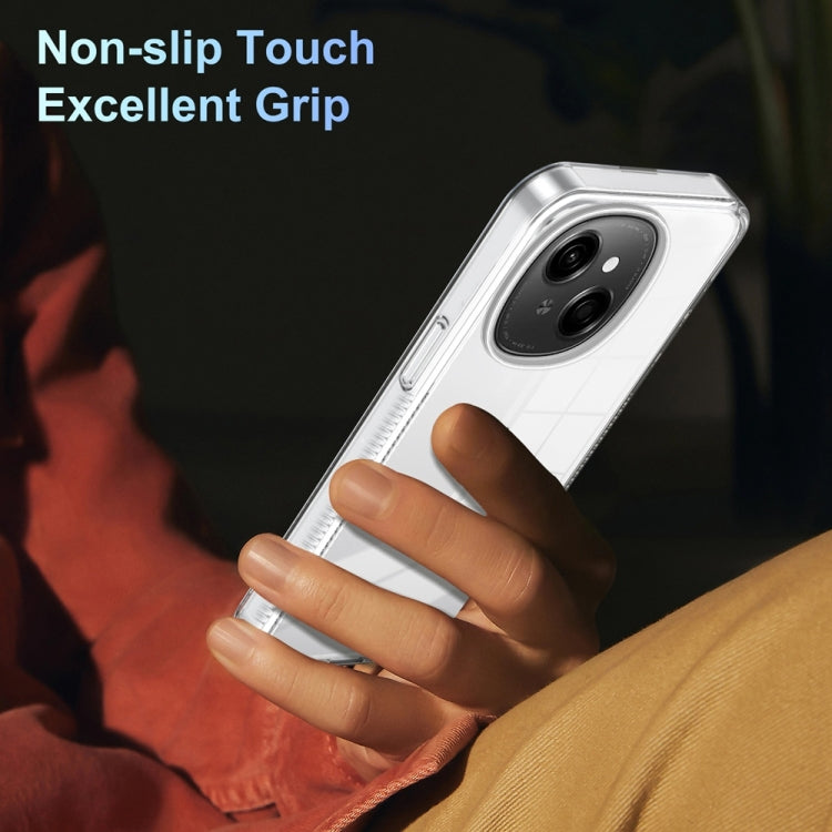 For Tecno Spark Go 1 Anti-slip Clear Acrylic Hybrid TPU Phone Case