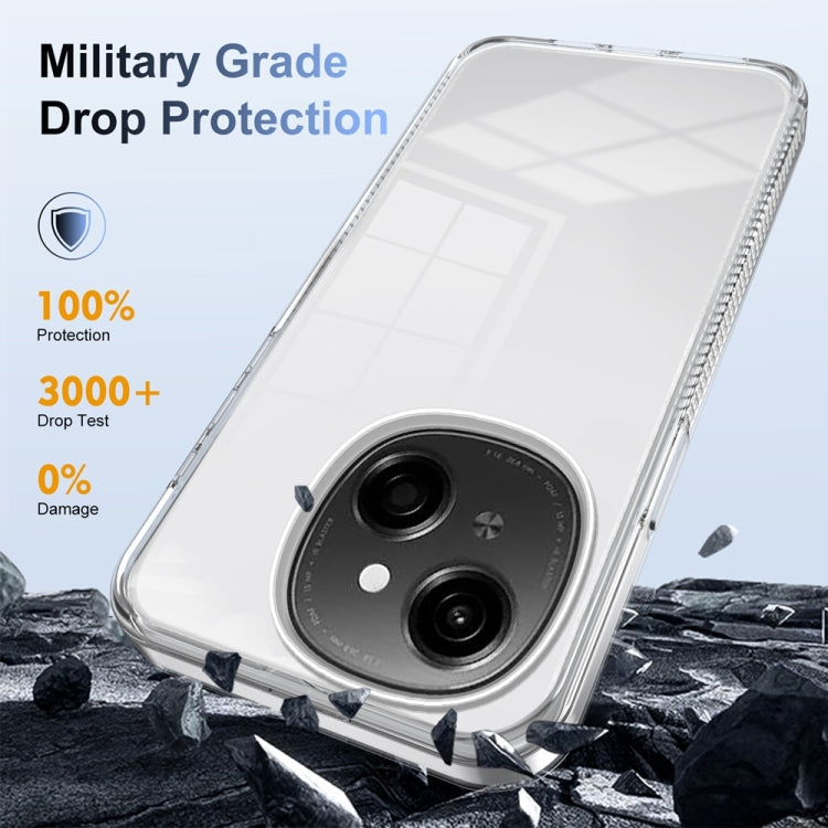 For Tecno Spark Go 1 Anti-slip Clear Acrylic Hybrid TPU Phone Case