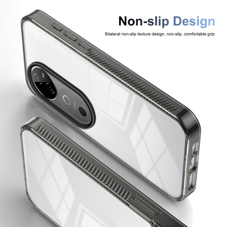 For vivo V40 5G Anti-slip Clear Acrylic Hybrid TPU Phone Case