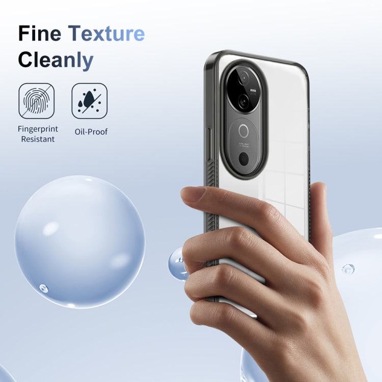 For vivo V40 5G Anti-slip Clear Acrylic Hybrid TPU Phone Case