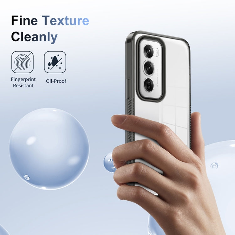 For OPPO Reno12 Pro Global Anti-slip Clear Acrylic Hybrid TPU Phone Case