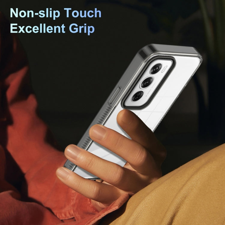 For OPPO Reno12 Pro Global Anti-slip Clear Acrylic Hybrid TPU Phone Case
