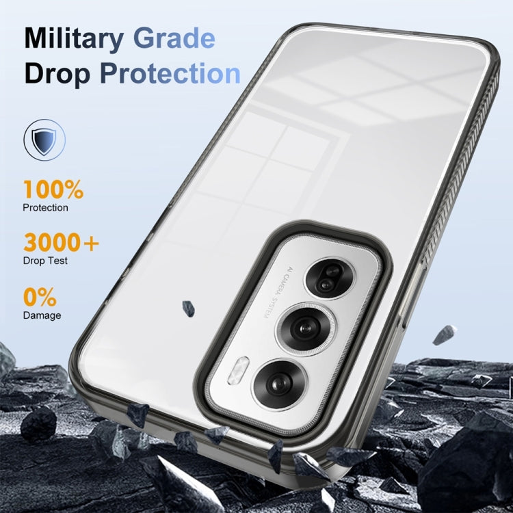 For OPPO Reno12 Pro Global Anti-slip Clear Acrylic Hybrid TPU Phone Case