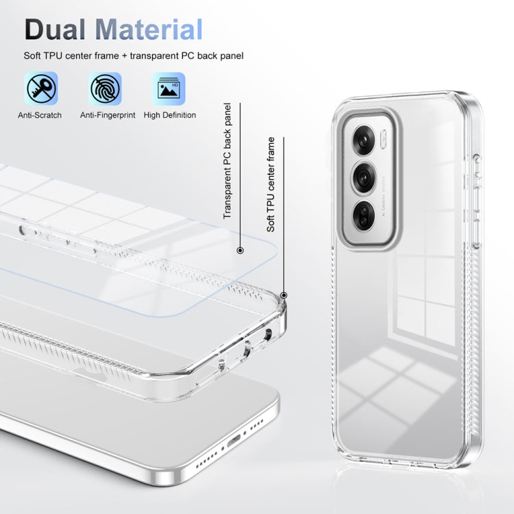For OPPO Reno12 Pro Global Anti-slip Clear Acrylic Hybrid TPU Phone Case