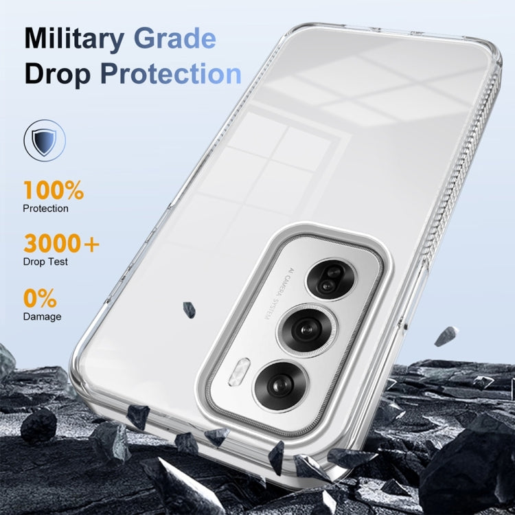 For OPPO Reno12 Pro Global Anti-slip Clear Acrylic Hybrid TPU Phone Case