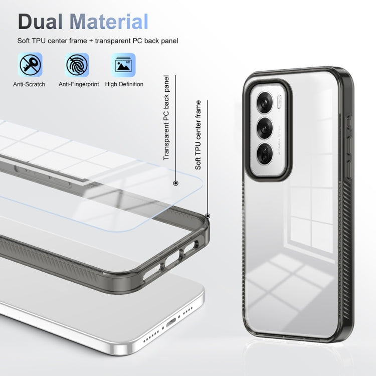 For OPPO Reno12 Global Anti-slip Clear Acrylic Hybrid TPU Phone Case