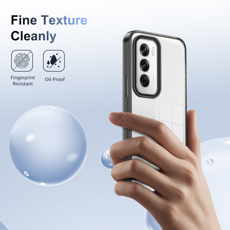 For OPPO Reno12 Global Anti-slip Clear Acrylic Hybrid TPU Phone Case