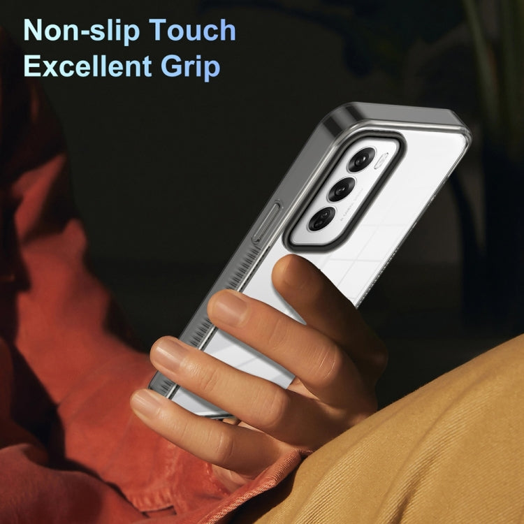 For OPPO Reno12 Global Anti-slip Clear Acrylic Hybrid TPU Phone Case