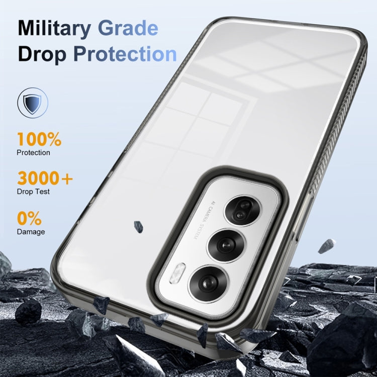 For OPPO Reno12 Global Anti-slip Clear Acrylic Hybrid TPU Phone Case