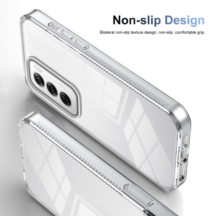 For OPPO Reno12 Global Anti-slip Clear Acrylic Hybrid TPU Phone Case