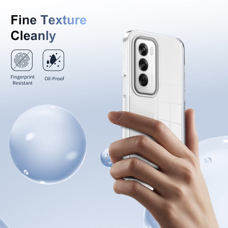 For OPPO Reno12 Global Anti-slip Clear Acrylic Hybrid TPU Phone Case