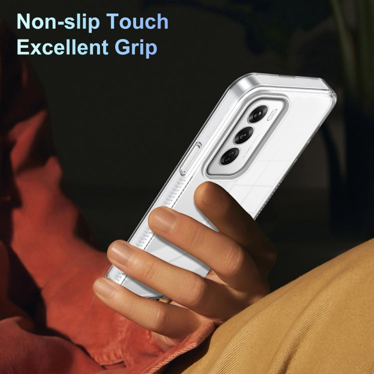 For OPPO Reno12 Global Anti-slip Clear Acrylic Hybrid TPU Phone Case