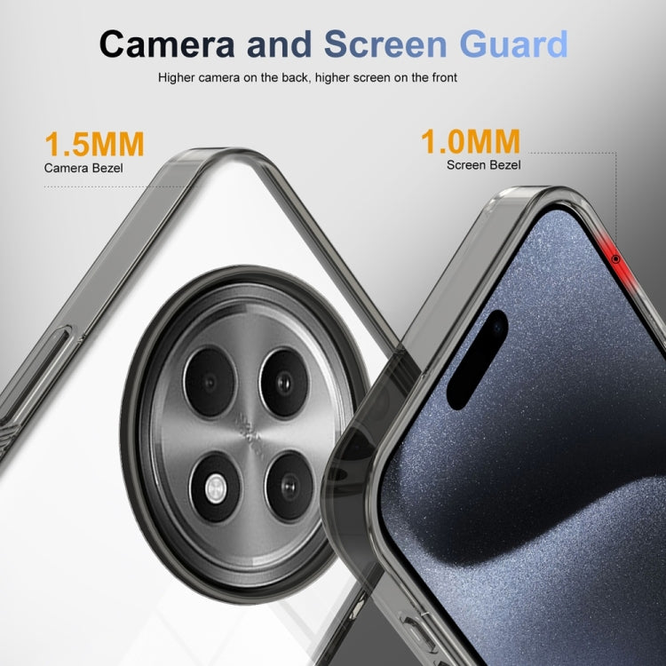 For OPPO Reno12 F 4G Anti-slip Clear Acrylic Hybrid TPU Phone Case