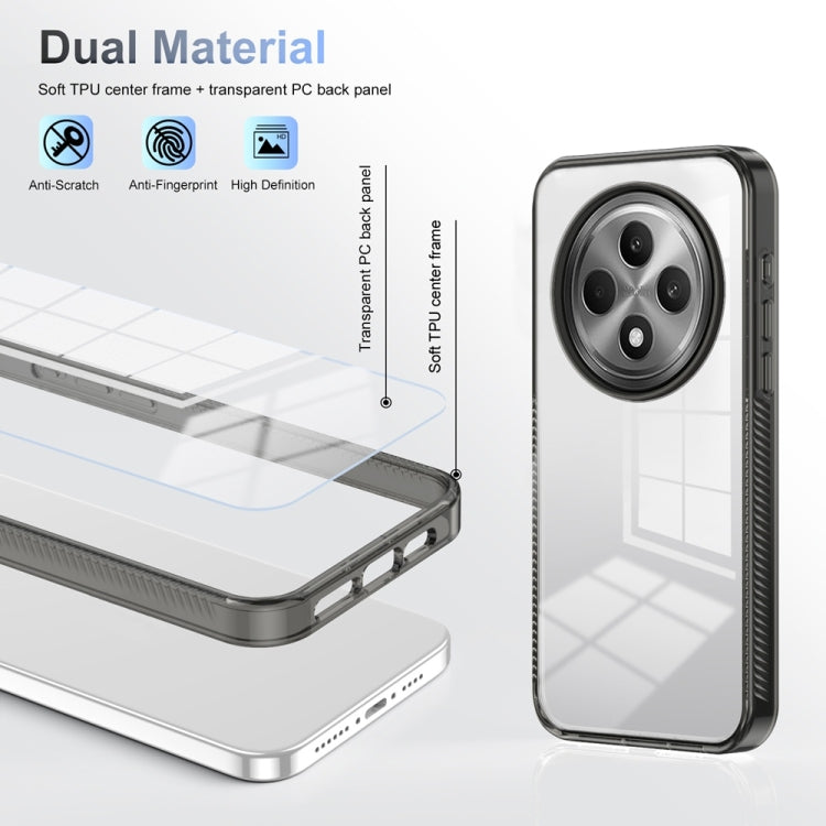 For OPPO Reno12 F 4G Anti-slip Clear Acrylic Hybrid TPU Phone Case