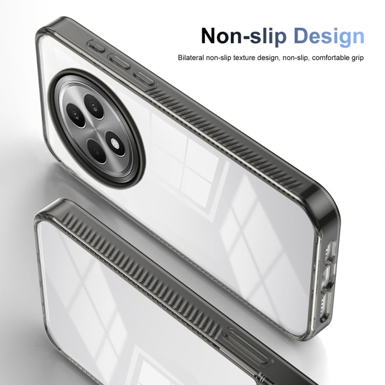 For OPPO Reno12 F 4G Anti-slip Clear Acrylic Hybrid TPU Phone Case