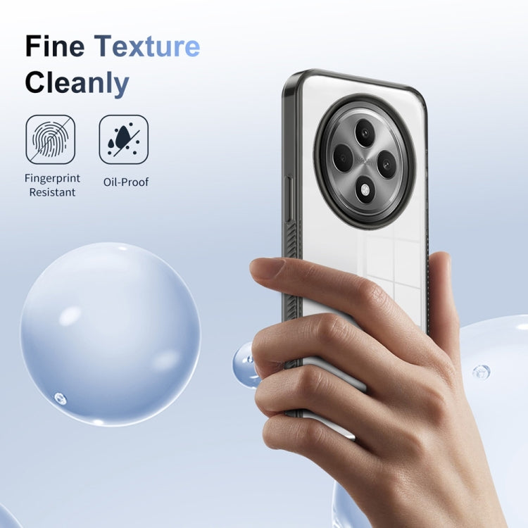 For OPPO Reno12 F 4G Anti-slip Clear Acrylic Hybrid TPU Phone Case