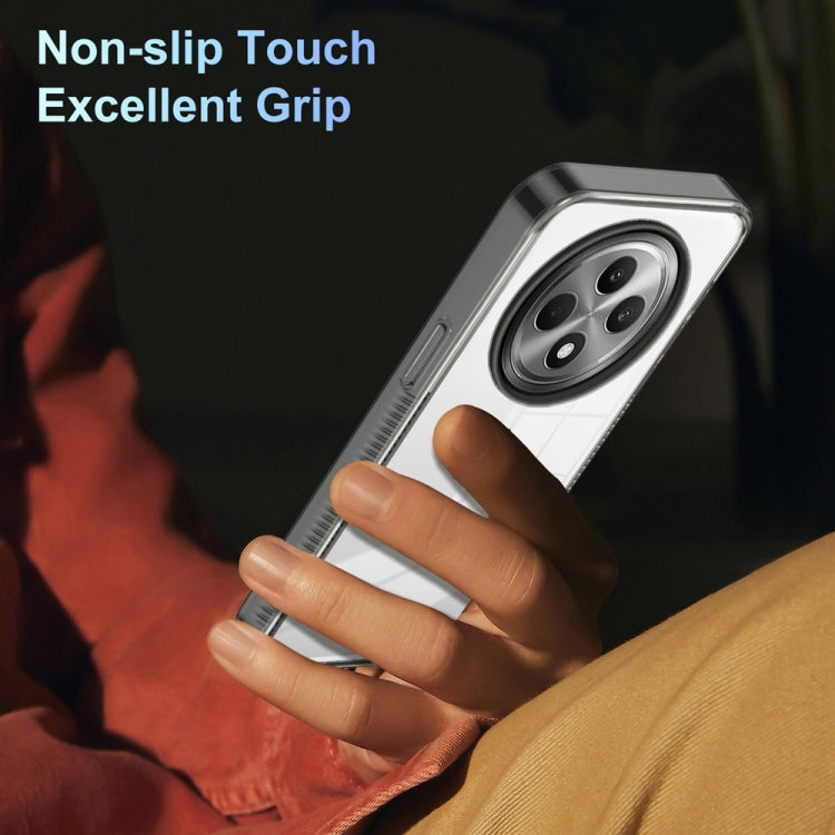 For OPPO Reno12 F 4G Anti-slip Clear Acrylic Hybrid TPU Phone Case