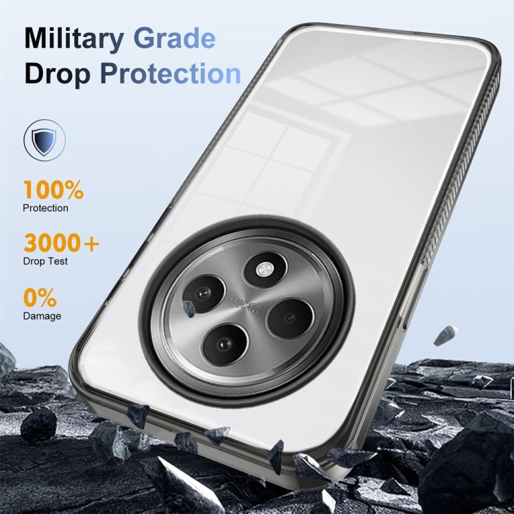 For OPPO Reno12 F 4G Anti-slip Clear Acrylic Hybrid TPU Phone Case