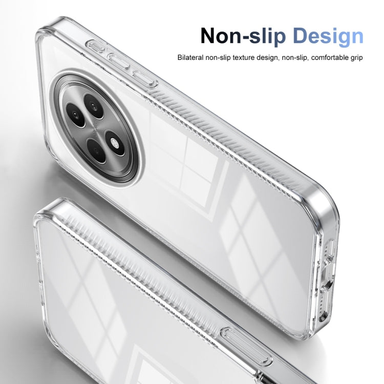 For OPPO Reno12 F 4G Anti-slip Clear Acrylic Hybrid TPU Phone Case