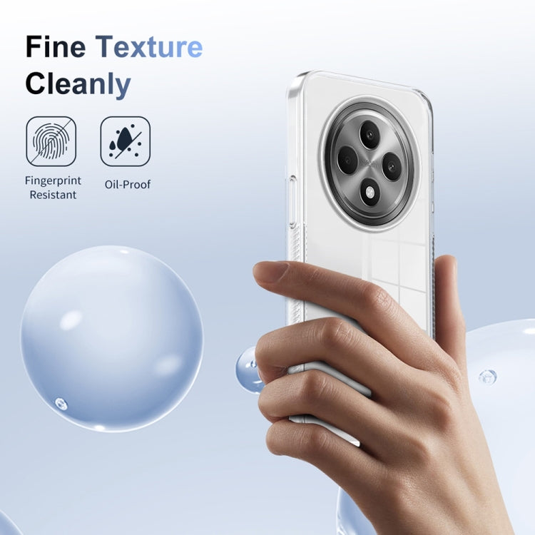 For OPPO Reno12 F 4G Anti-slip Clear Acrylic Hybrid TPU Phone Case