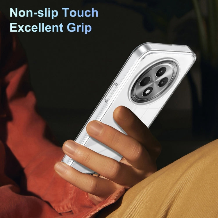 For OPPO Reno12 F 4G Anti-slip Clear Acrylic Hybrid TPU Phone Case