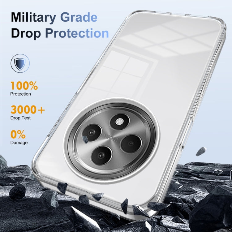 For OPPO Reno12 F 4G Anti-slip Clear Acrylic Hybrid TPU Phone Case