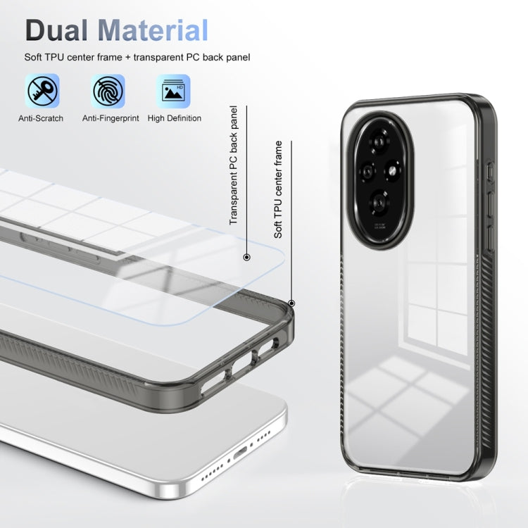 For Honor 200 Anti-slip Clear Acrylic Hybrid TPU Phone Case