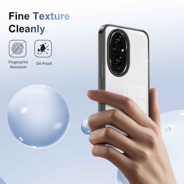 For Honor 200 Anti-slip Clear Acrylic Hybrid TPU Phone Case