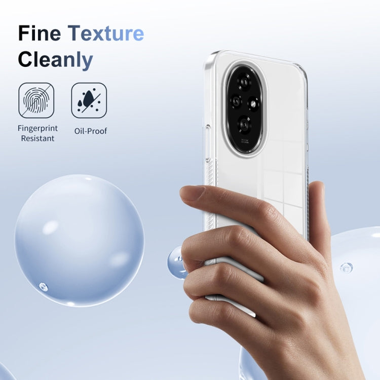 For Honor 200 Anti-slip Clear Acrylic Hybrid TPU Phone Case