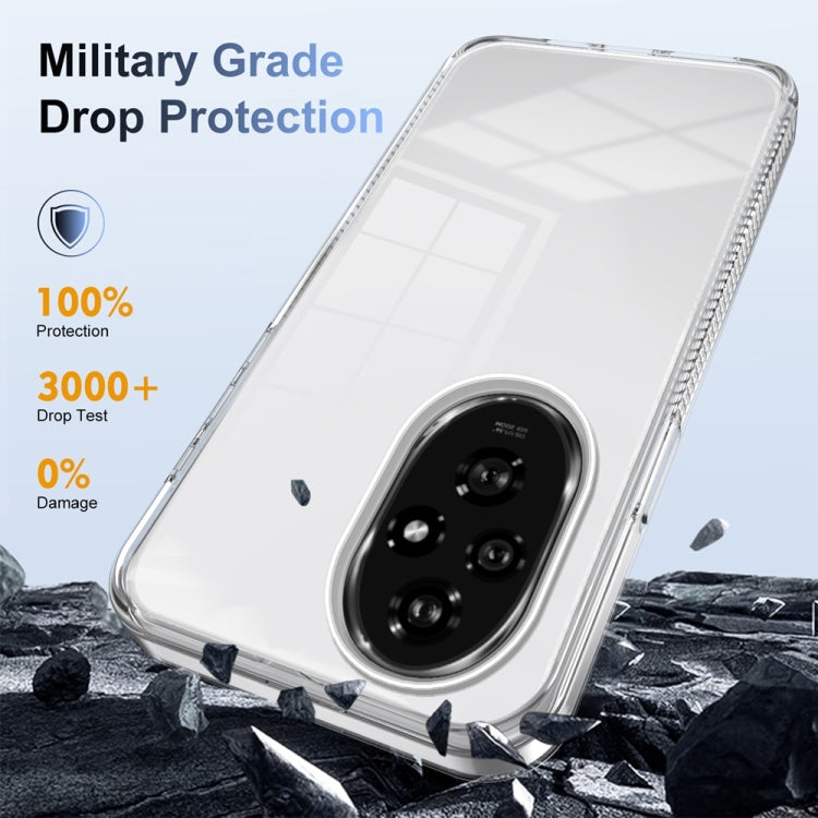 For Honor 200 Anti-slip Clear Acrylic Hybrid TPU Phone Case