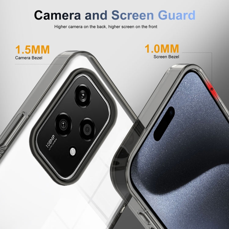 For Honor 200 Lite Global Anti-slip Clear Acrylic Hybrid TPU Phone Case