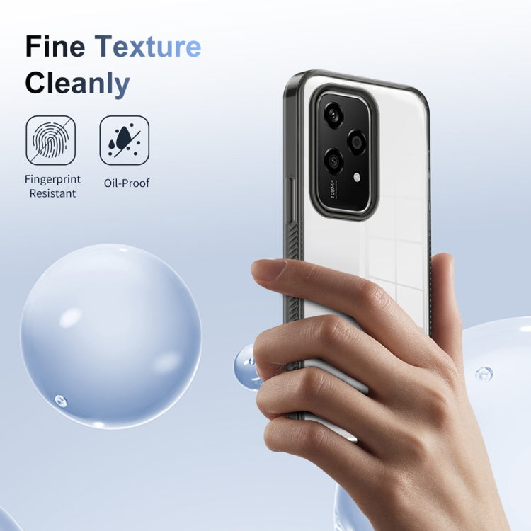 For Honor 200 Lite Global Anti-slip Clear Acrylic Hybrid TPU Phone Case