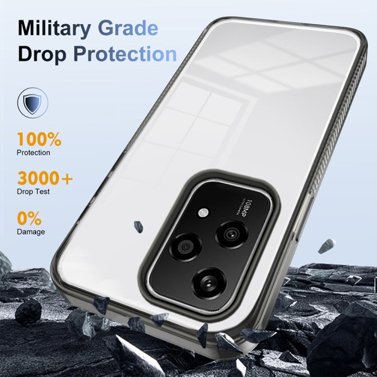 For Honor 200 Lite Global Anti-slip Clear Acrylic Hybrid TPU Phone Case