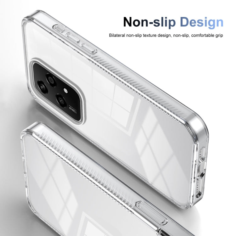 For Honor 200 Lite Global Anti-slip Clear Acrylic Hybrid TPU Phone Case