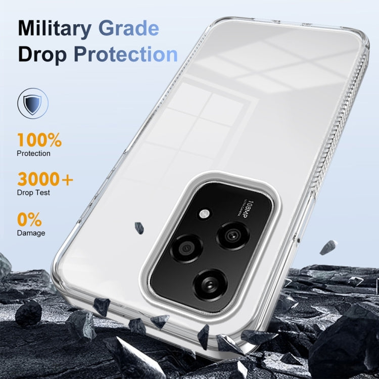 For Honor 200 Lite Global Anti-slip Clear Acrylic Hybrid TPU Phone Case