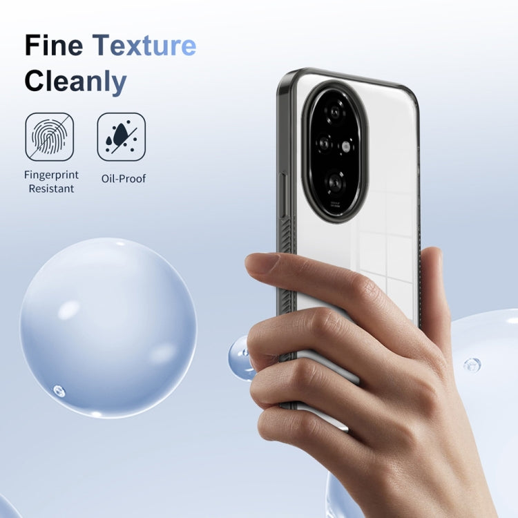 For Honor 200 Pro Anti-slip Clear Acrylic Hybrid TPU Phone Case