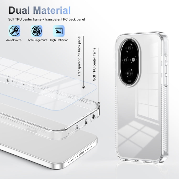 For Honor 200 Pro Anti-slip Clear Acrylic Hybrid TPU Phone Case