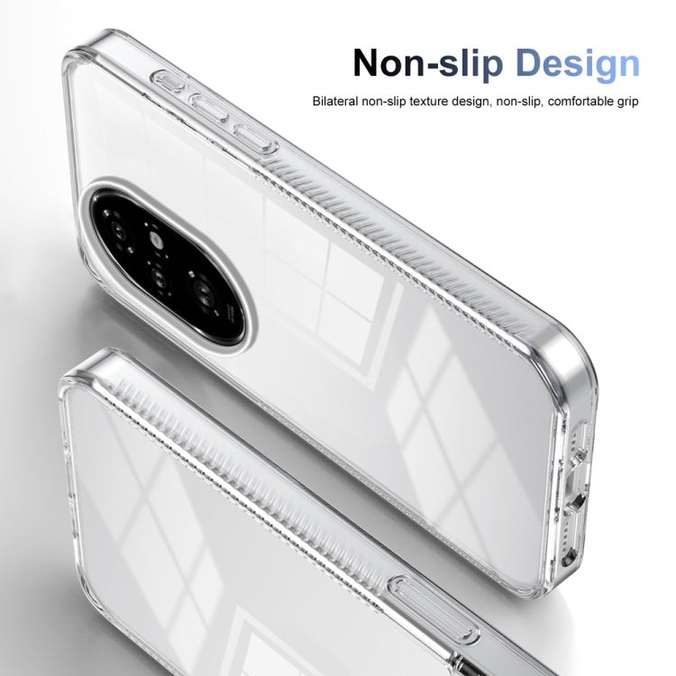 For Honor 200 Pro Anti-slip Clear Acrylic Hybrid TPU Phone Case