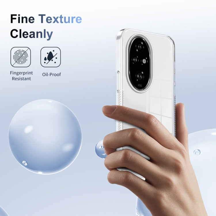 For Honor 200 Pro Anti-slip Clear Acrylic Hybrid TPU Phone Case