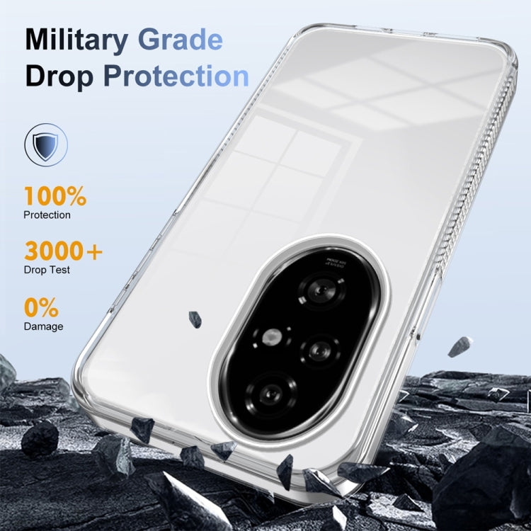 For Honor 200 Pro Anti-slip Clear Acrylic Hybrid TPU Phone Case