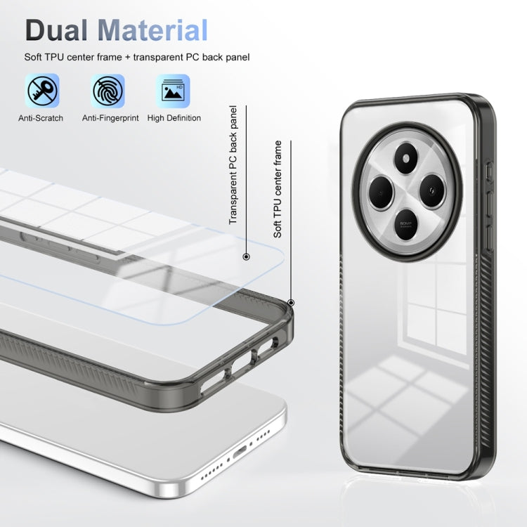 For Xiaomi Redmi 14C 4G Anti-slip Clear Acrylic Hybrid TPU Phone Case