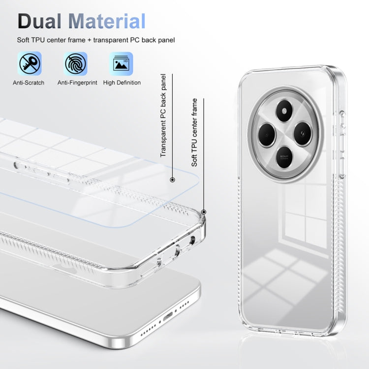 For Xiaomi Redmi 14C 4G Anti-slip Clear Acrylic Hybrid TPU Phone Case
