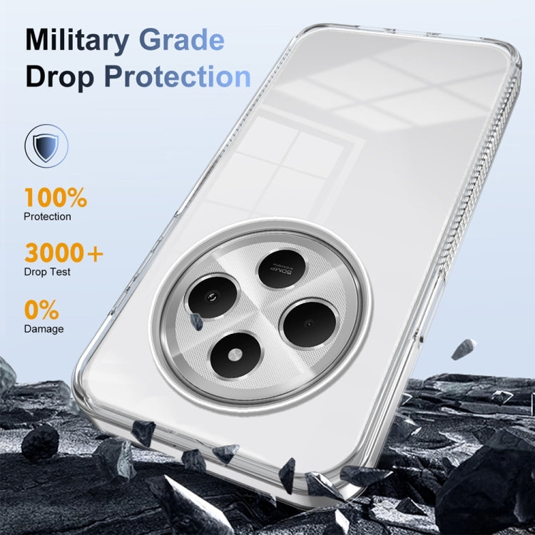 For Xiaomi Redmi 14C 4G Anti-slip Clear Acrylic Hybrid TPU Phone Case