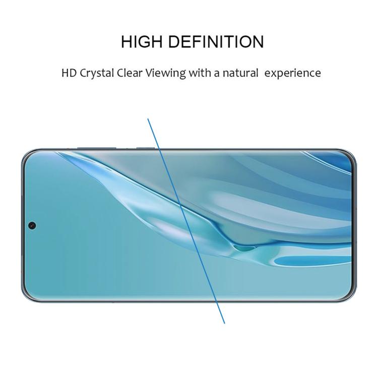 For Huawei P60 Art Full Glue 9H HD 3D Curved Edge Tempered Glass Film - Black