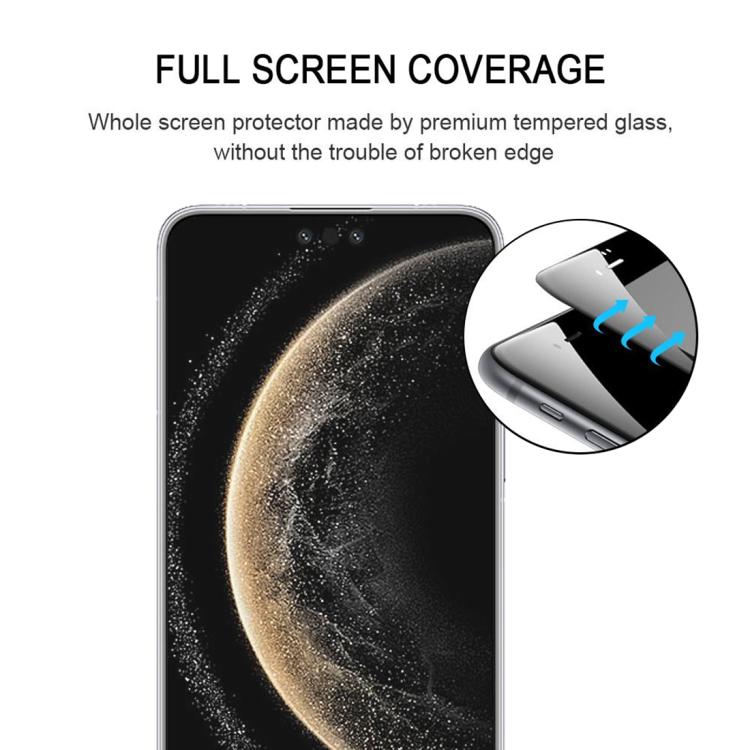 For Huawei Mate 70 Pro 25pcs Full Glue 9H HD 3D Curved Edge Tempered Glass Film - Black