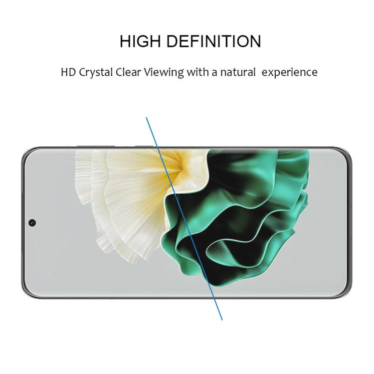 For Huawei P60 25pcs Full Glue 9H HD 3D Curved Edge Tempered Glass Film - Black