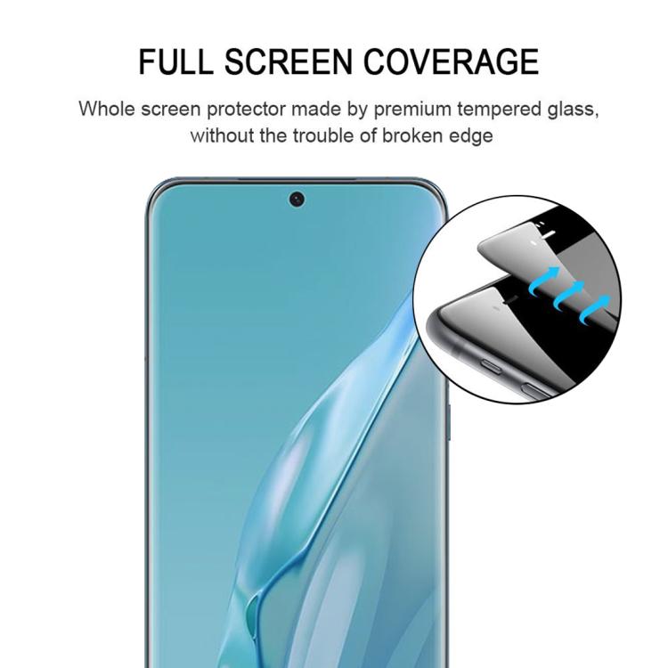 For Huawei P60 Art 25pcs Full Glue 9H HD 3D Curved Edge Tempered Glass Film - Black