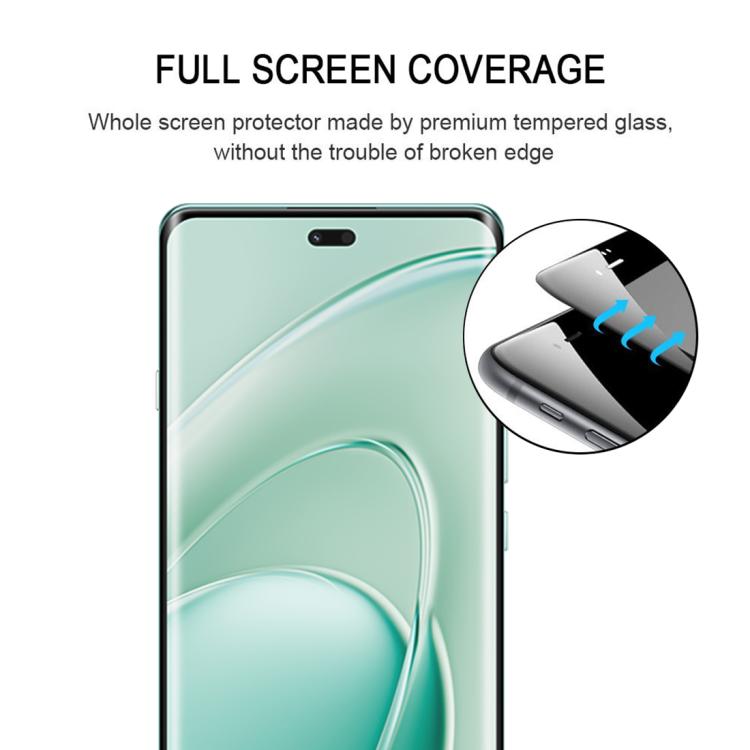 For Huawei Enjoy 70X 25pcs Full Glue 9H HD 3D Curved Edge Tempered Glass Film - Black