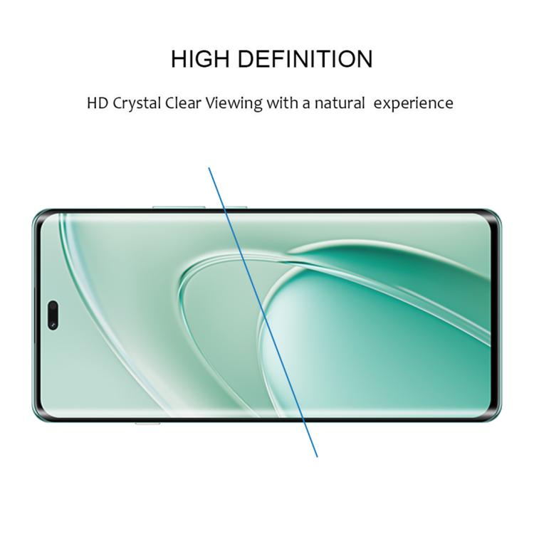 For Huawei Enjoy 70X 25pcs Full Glue 9H HD 3D Curved Edge Tempered Glass Film - Black