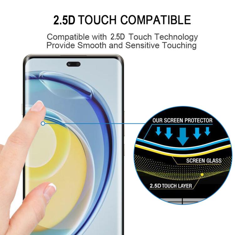For Huawei Maimang 30 25pcs Full Glue 9H HD 3D Curved Edge Tempered Glass Film - Black